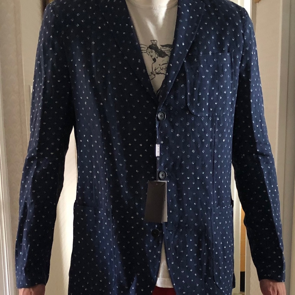 MICHAEL KORS NWT! Blue polka dot blazer